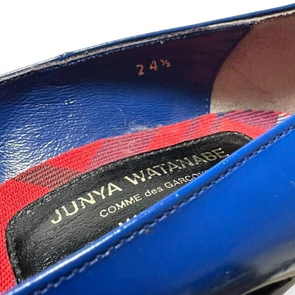Junya Watanabe Comme des Garçons Blue Platform Pumps, Size 24.5 Japan - Picture 12 of 16